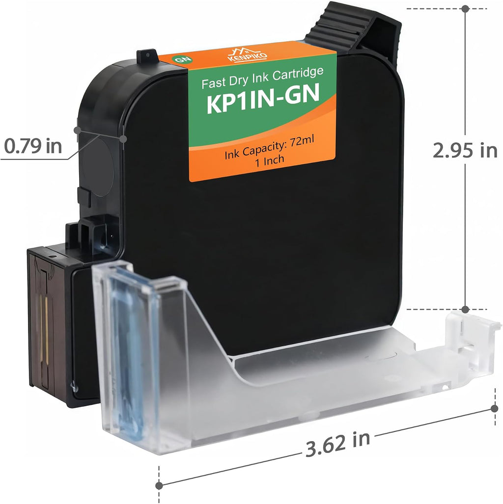KENPIKO 1 Inch Green Quick-Drying Ink Cartridge - product image 5