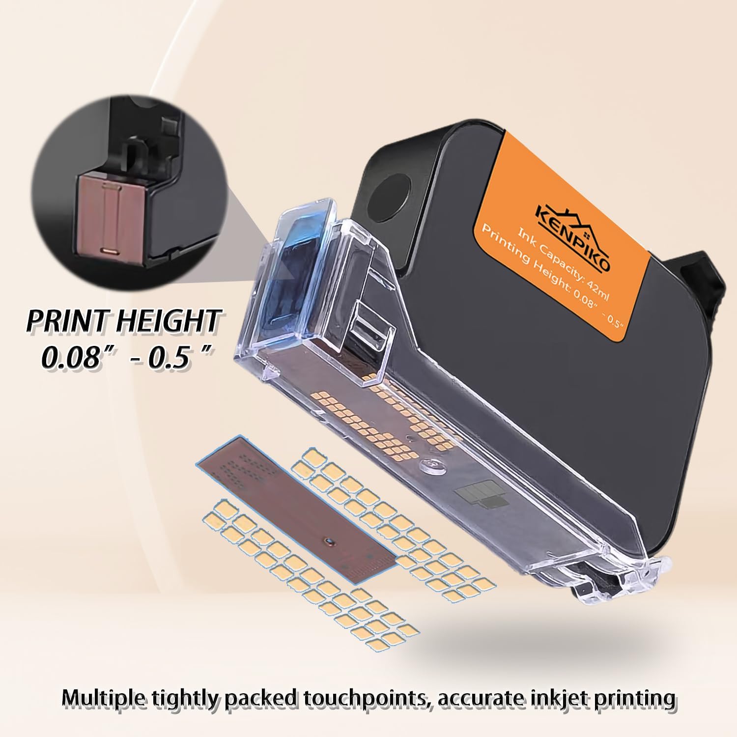 KENPIKO PK2588 0.5 Inch Black Quick-Drying Ink Cartridge - product image 6