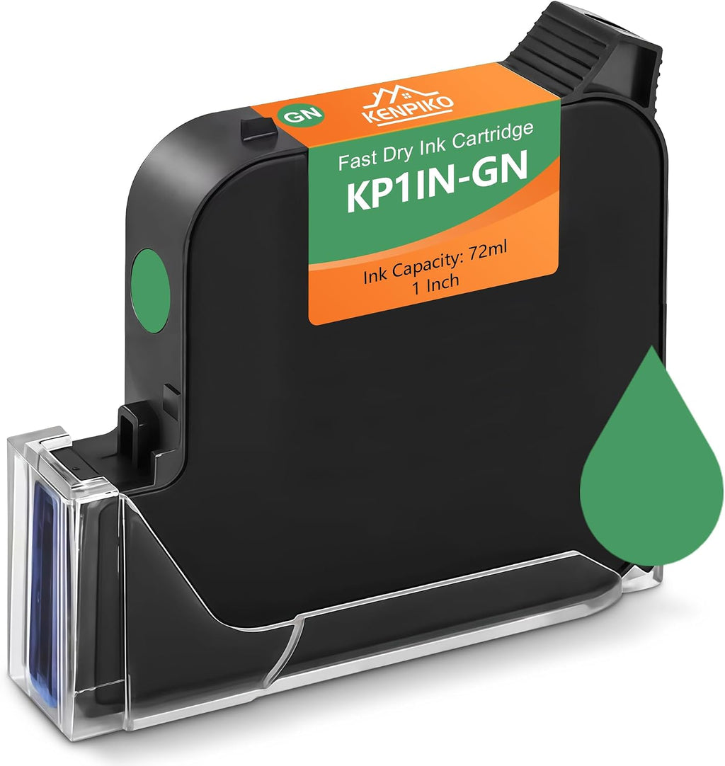 KENPIKO 1 Inch Green Quick-Drying Ink Cartridge - product image 1
