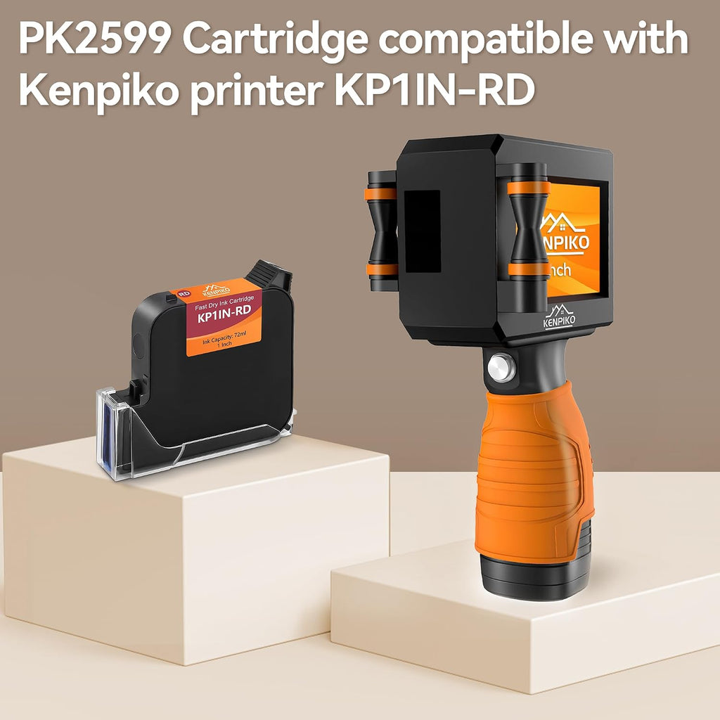 KENPIKO 1 Inch Red Quick-Drying Ink Cartridge - product image 3