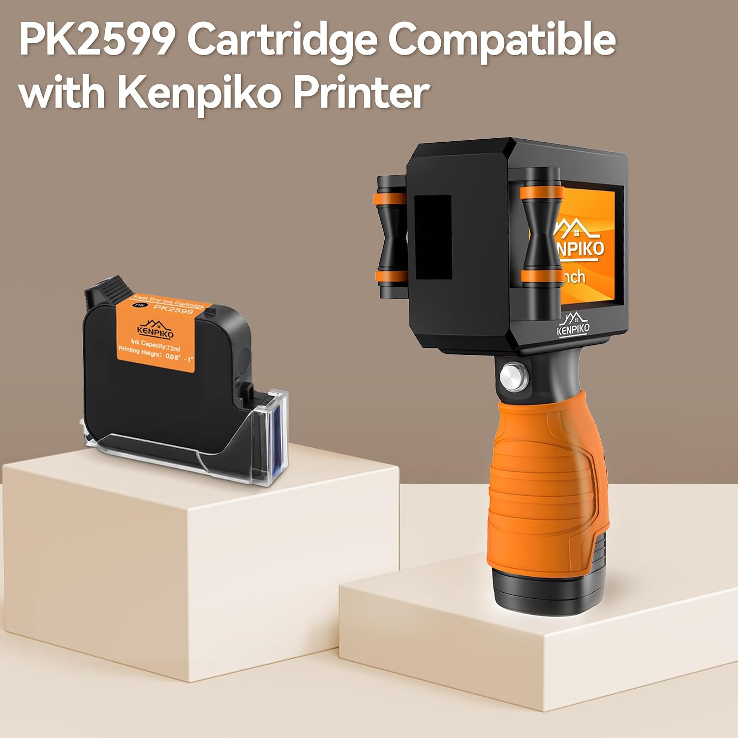 KENPIKO PK2599 1 Inch Black Quick-Drying Ink Cartridge - product image 2