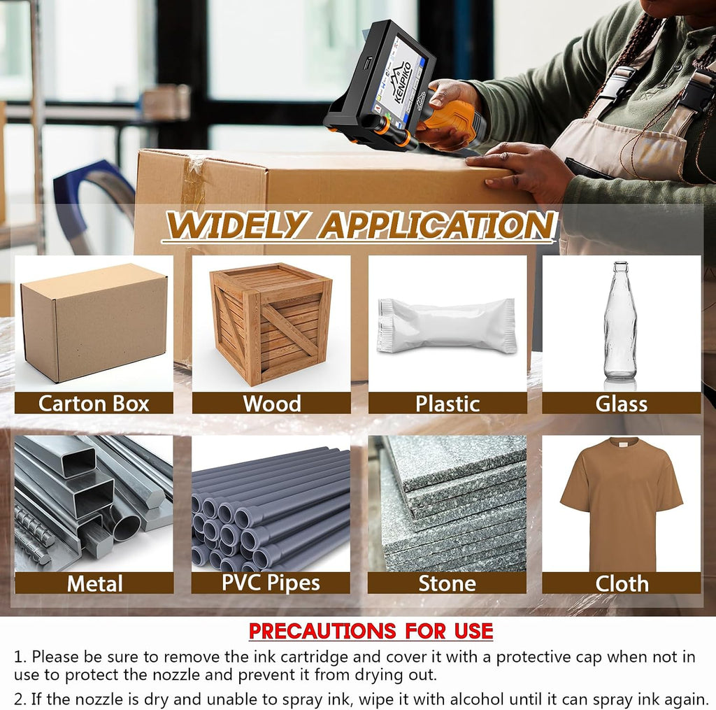 KENPIKO 0.5 Inch Handheld Inkjet Printer with 4.3 Inch Screen - product image 6