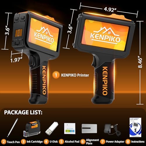 KENPIKO KP-N01 0.5 inch handheld inkjet printer - view 6